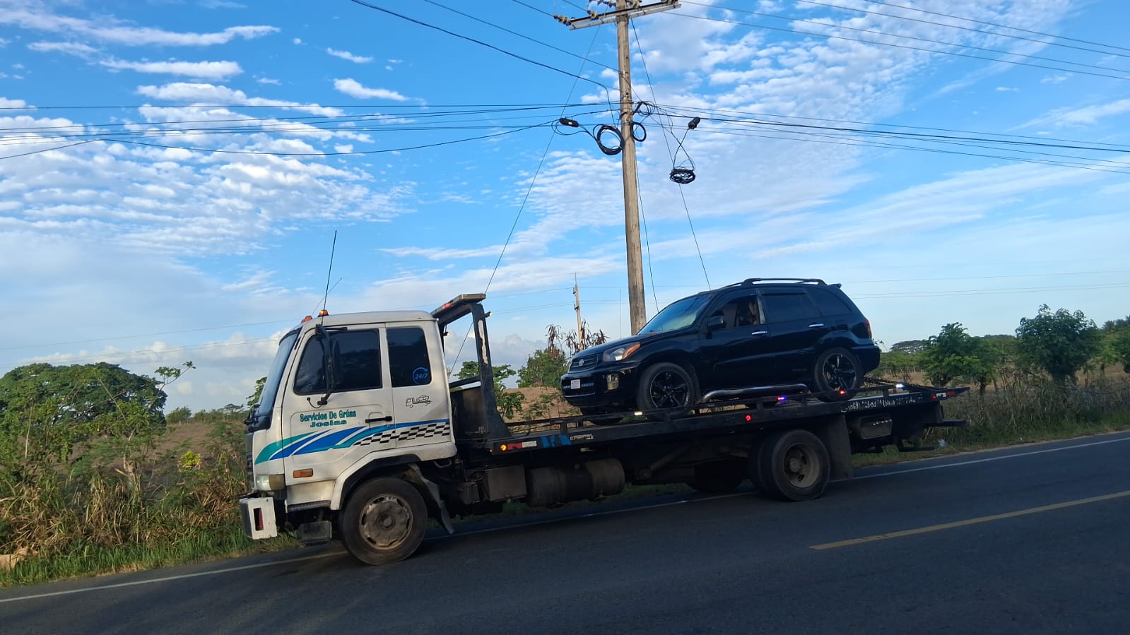 Transporte seguro de una camioneta